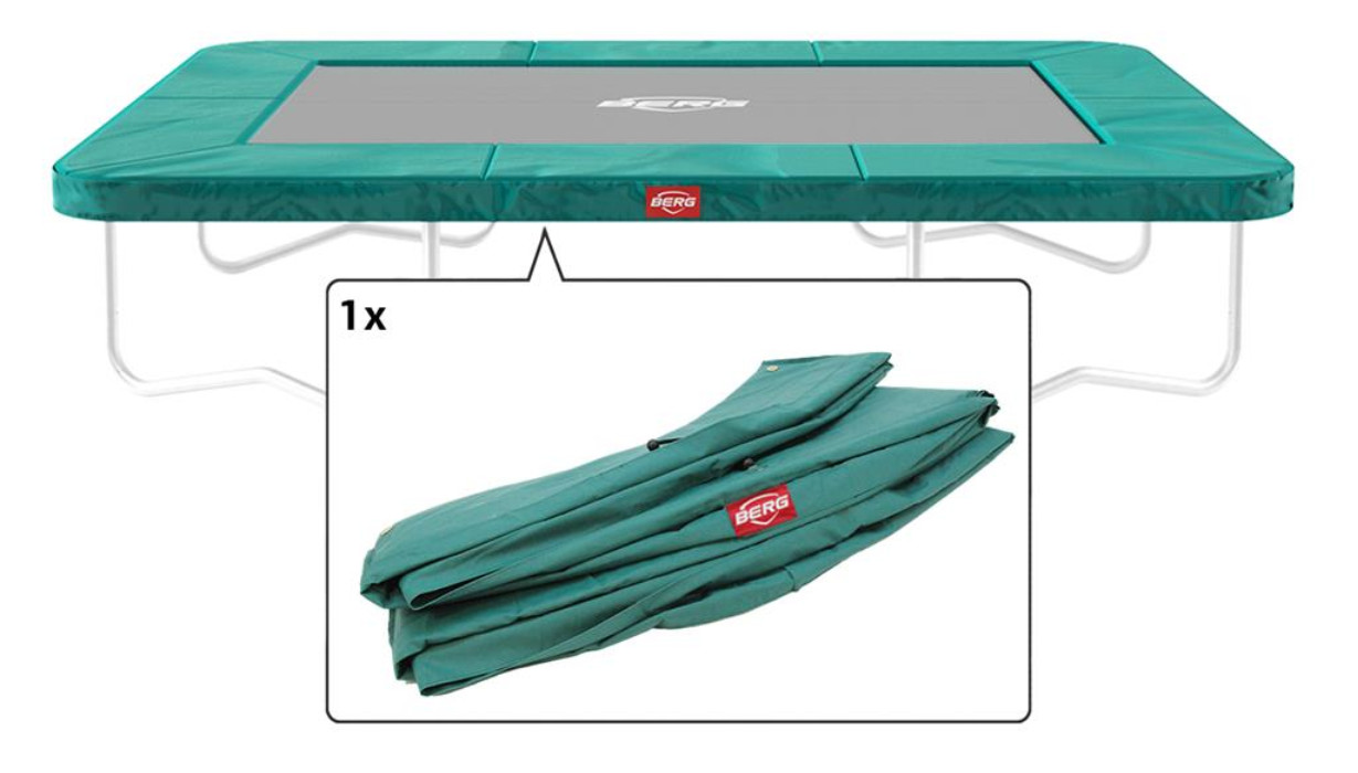 BERG Trampoline Beschermrand Ultim Favorit - Regular - 280 x 190 cm - Groen