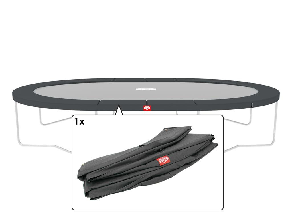 BERG Trampoline Beschermrand Grand Favorit - Regular - 520 x 350 cm - Grijs