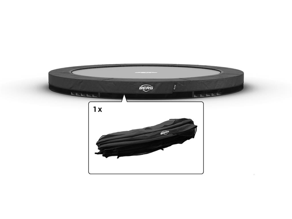 BERG Trampoline Beschermrand Elite - InGround - 330 cm - Grijs