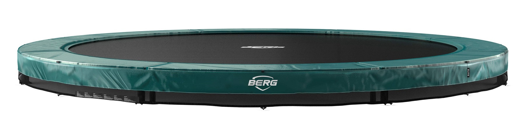 BERG Trampoline Elite - InGround - 330 cm - Groen - met Airflow - Twinspring