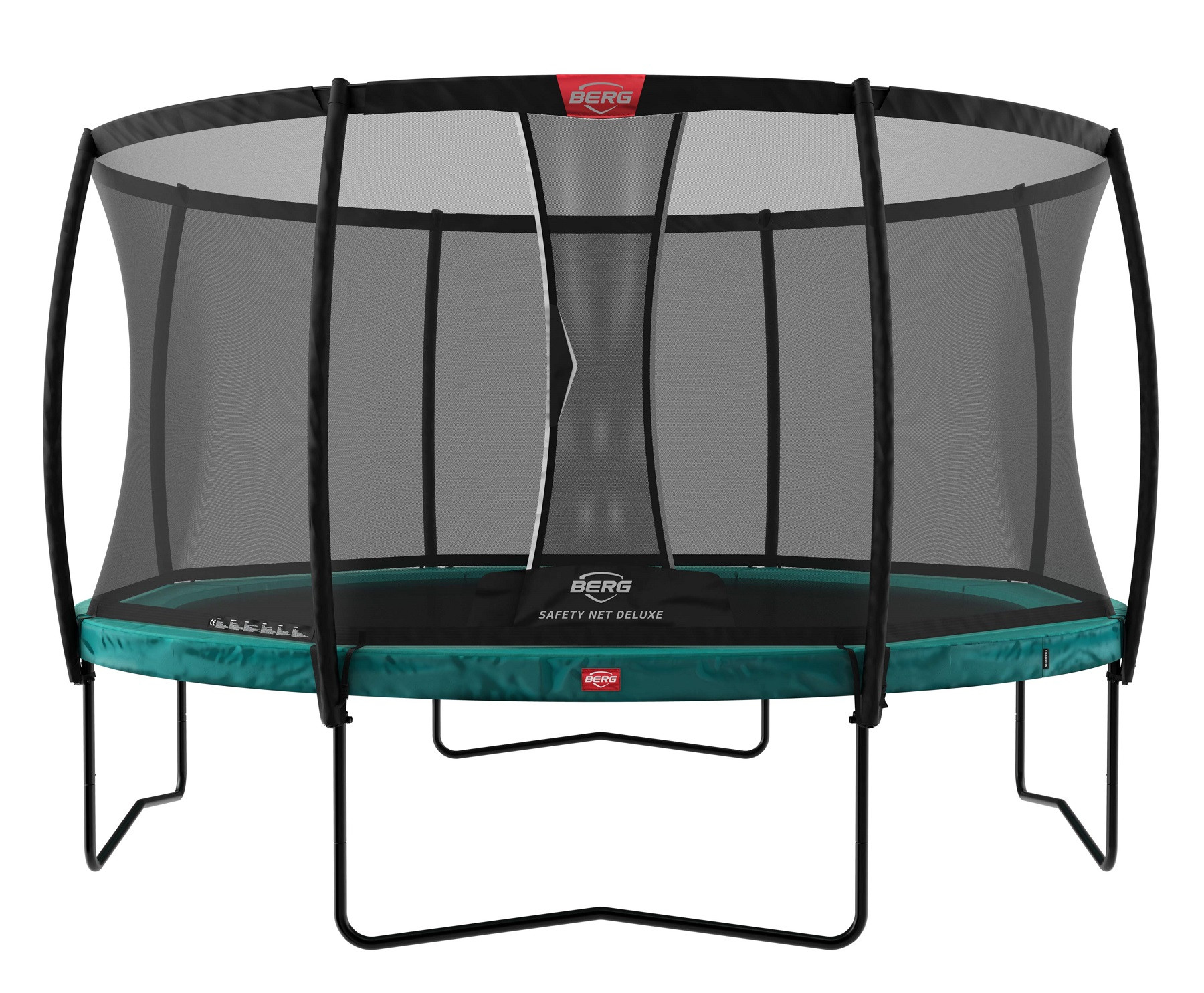 BERG Trampoline Champion met Veiligheidsnet - Safetynet Deluxe - 430 cm - Groen