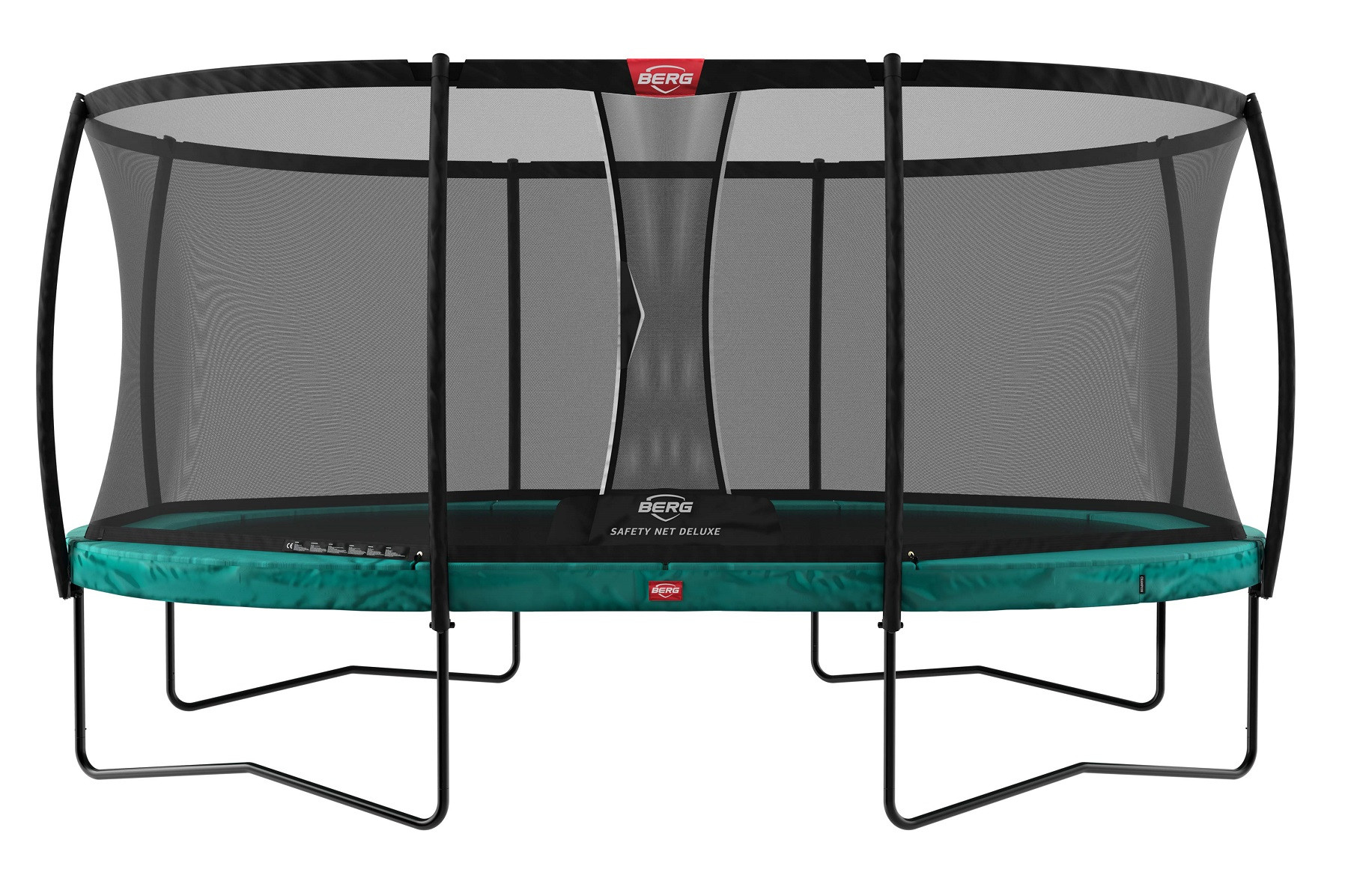 BERG Trampoline Grand Champion met Veiligheidsnet - Safety Net Deluxe - 470 x 310 cm - Groen