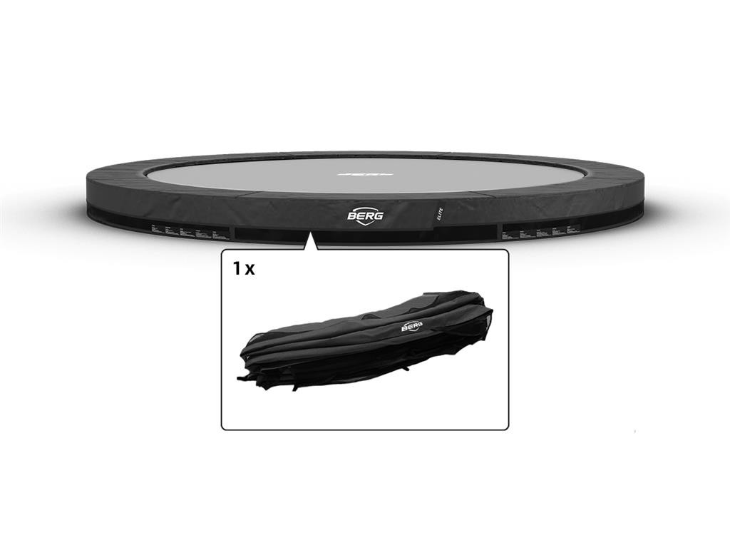 BERG Trampoline Beschermrand Elite - InGround - 430 cm - Grijs