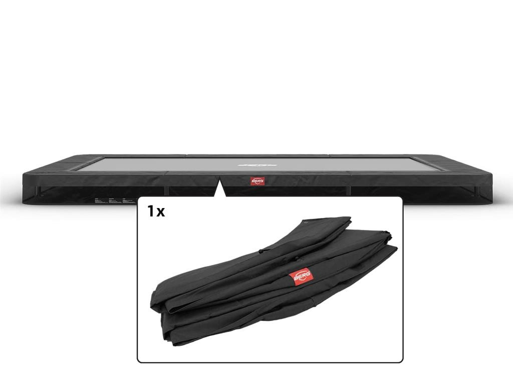 BERG Trampoline Beschermrand Ultim Favorit - InGround - 410 x 250 cm - Grijs