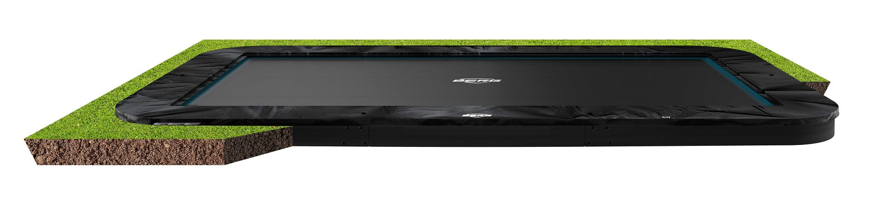BERG Trampoline Ultim Elite - FlatGround - 500 x 300 cm - Zwart 