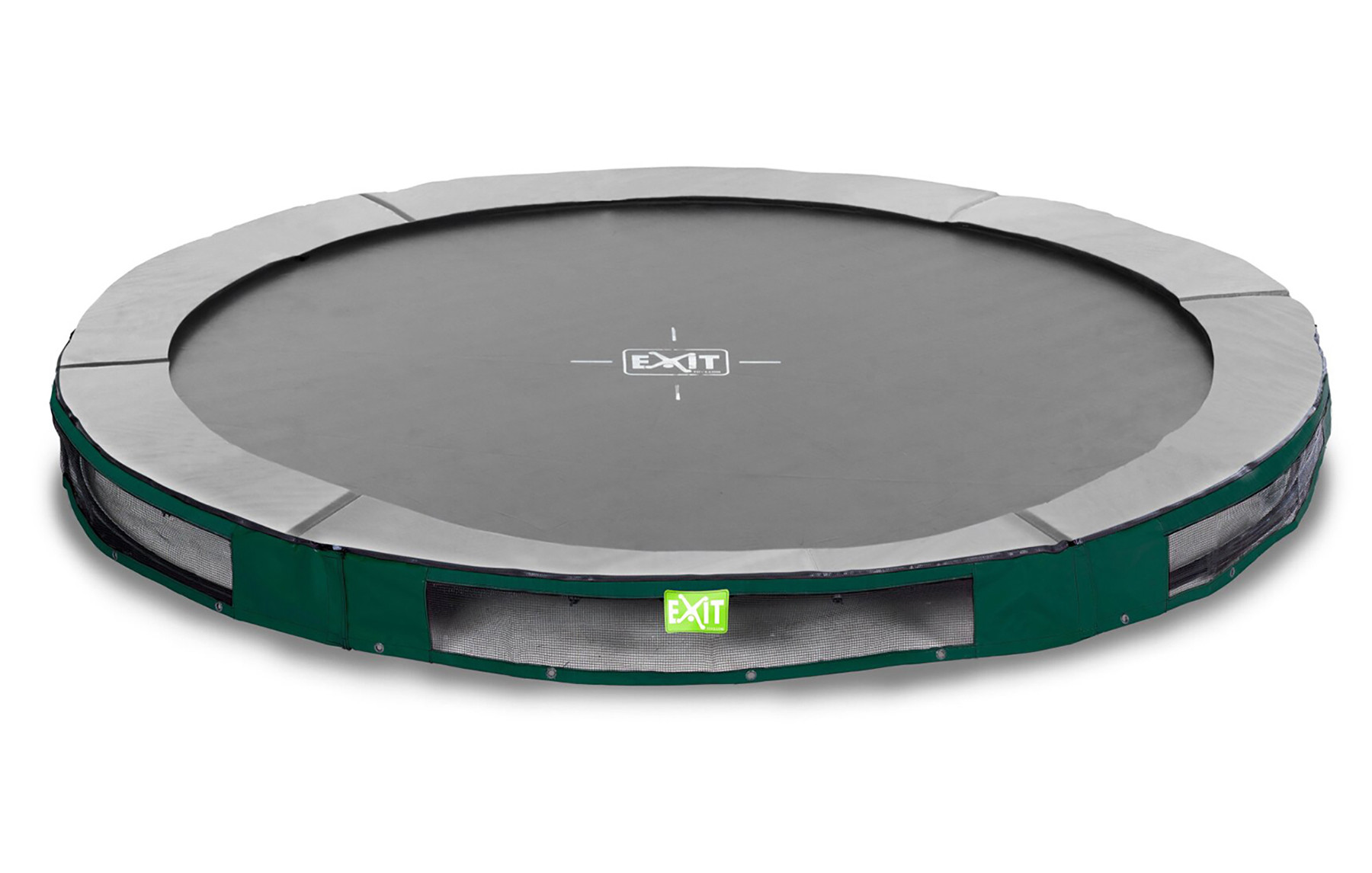EXIT Elegant Inground Trampoline - ø 366 cm - Groen