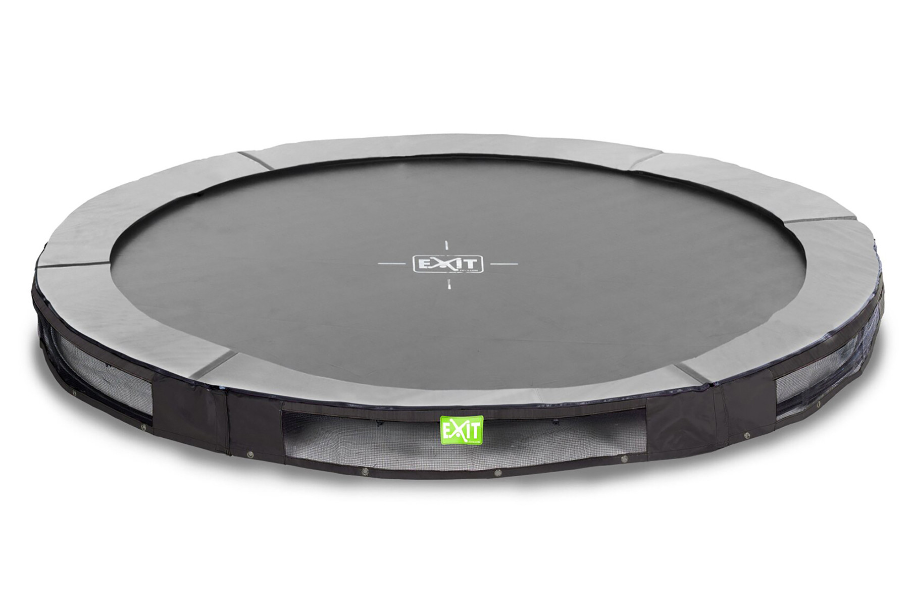 EXIT Elegant Inground Trampoline - ø 427 cm - Zwart