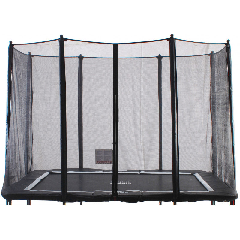 SPRING Trampoline Veiligheidsnet - Los Vangnet - 283 x 190 cm - Zwart