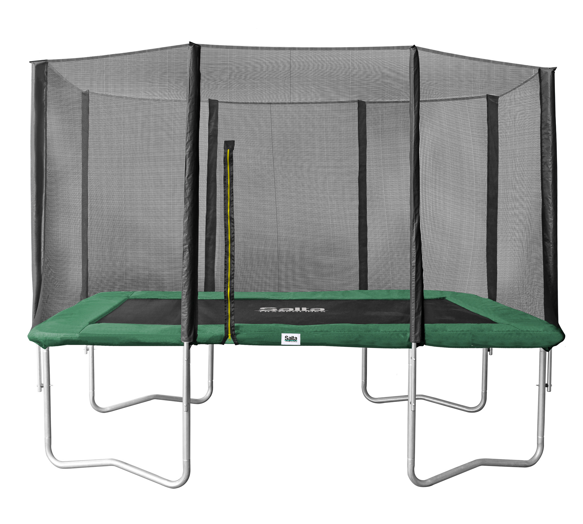 Salta Rechthoekige Trampoline 244 x 396 cm (8x13ft) met veiligheidsnet - groen