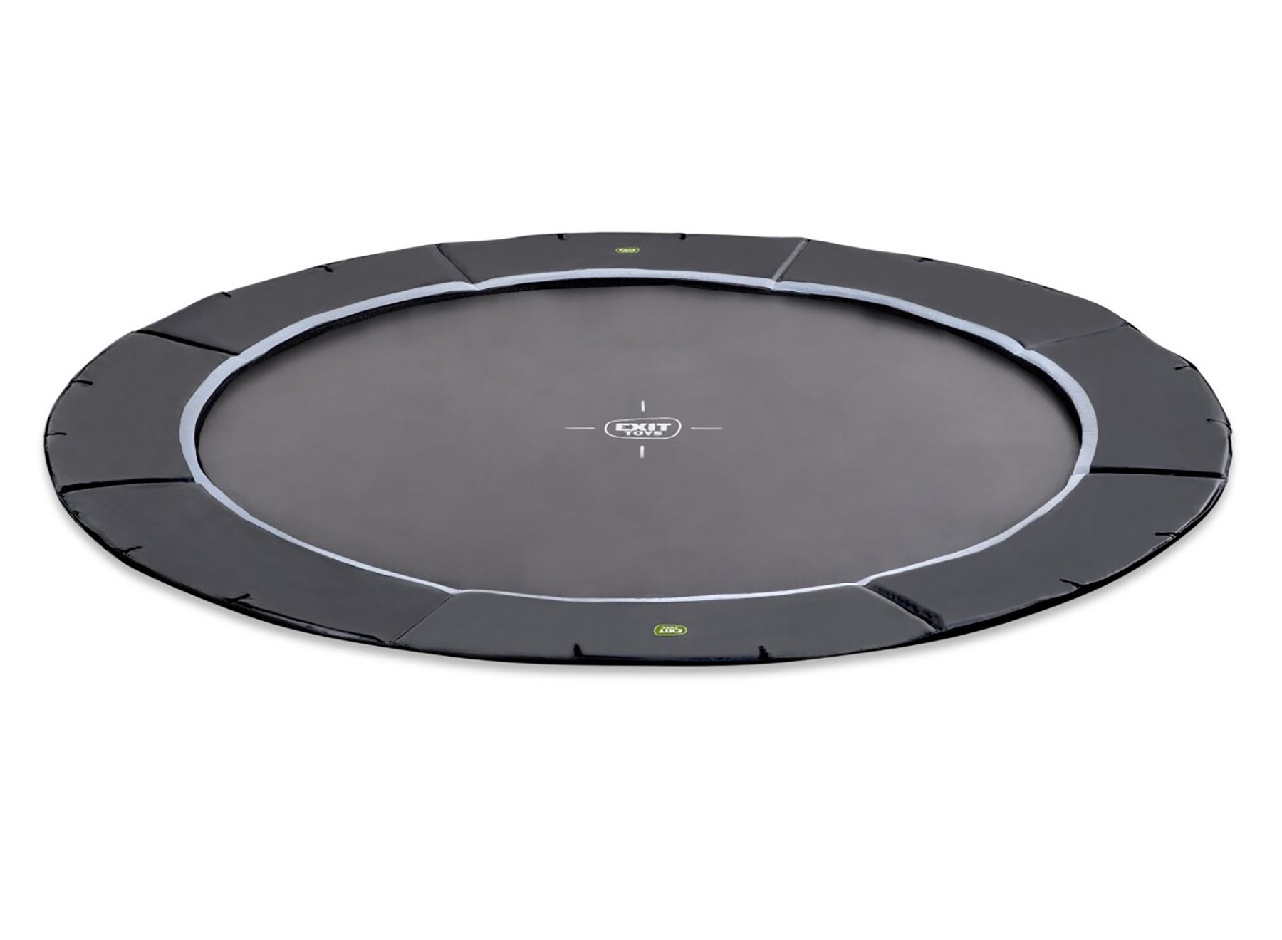 EXIT Trampoline Dynamic - Groundlevel - 305 cm - Zwart