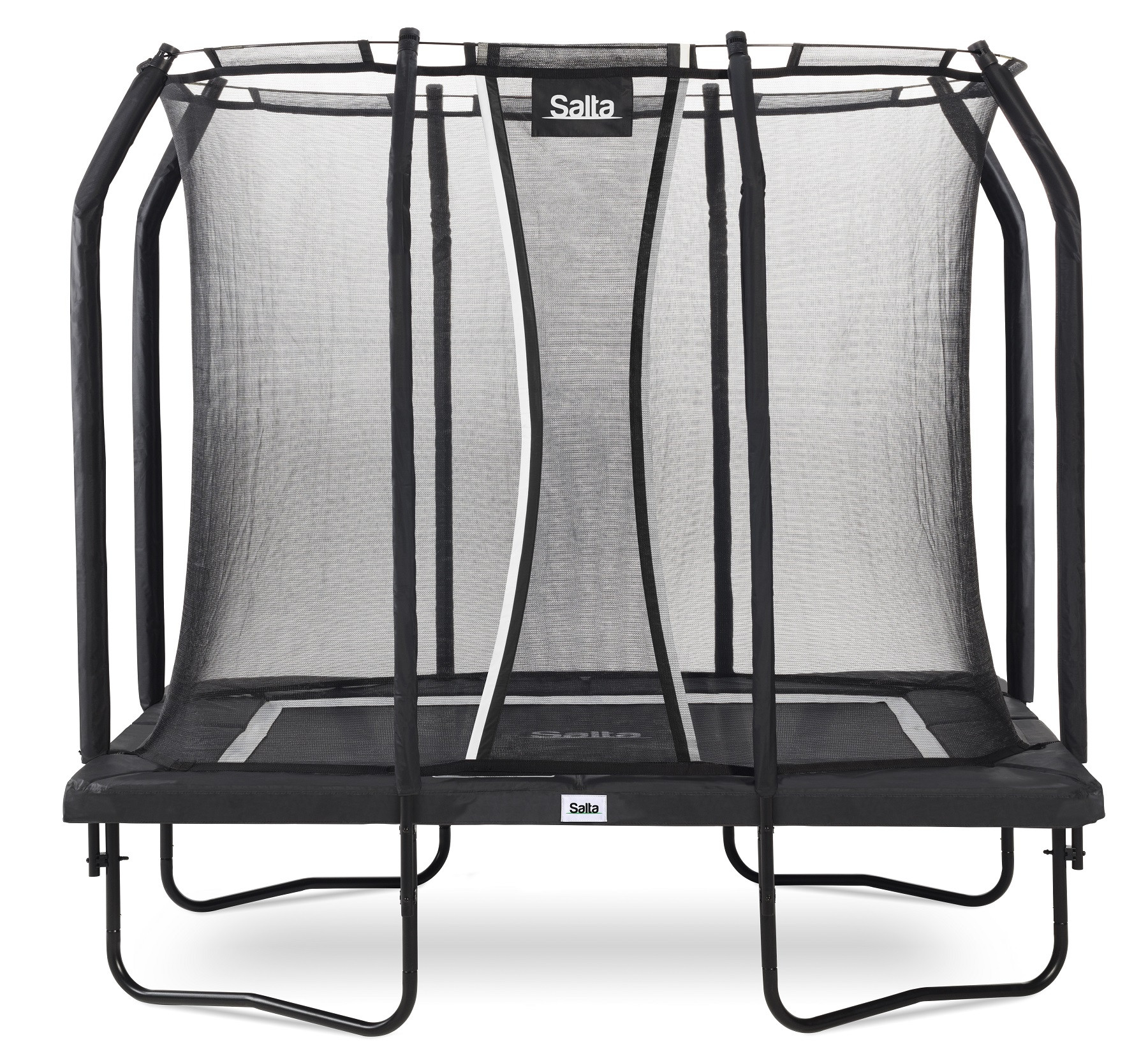 Salta Trampoline Premium Black Edition 214 x 153 cm met Veiligheidsnet - Zwart