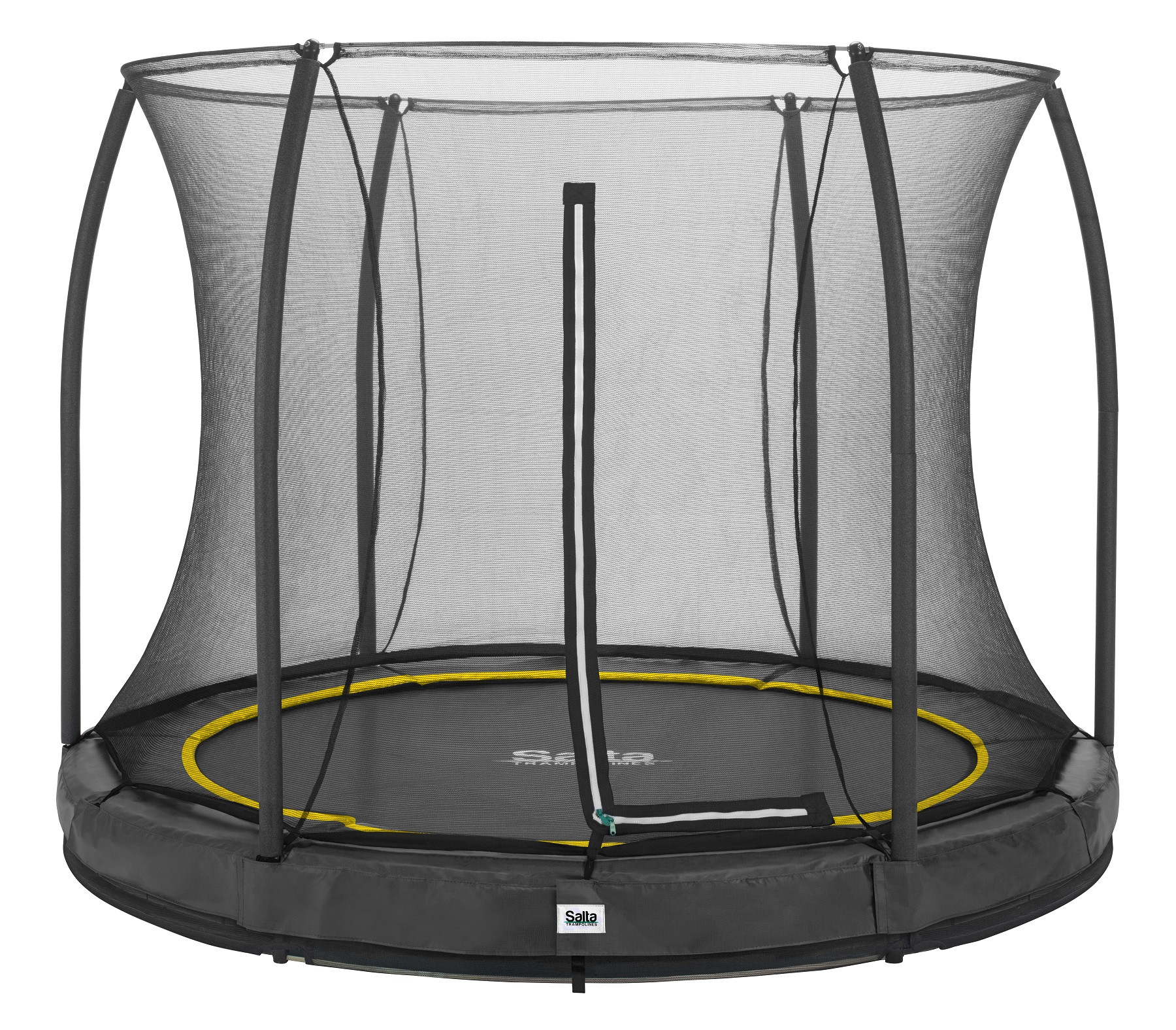 Salta Trampoline Comfort Edition Ground 183 cm met Veiligheidsnet - Zwart