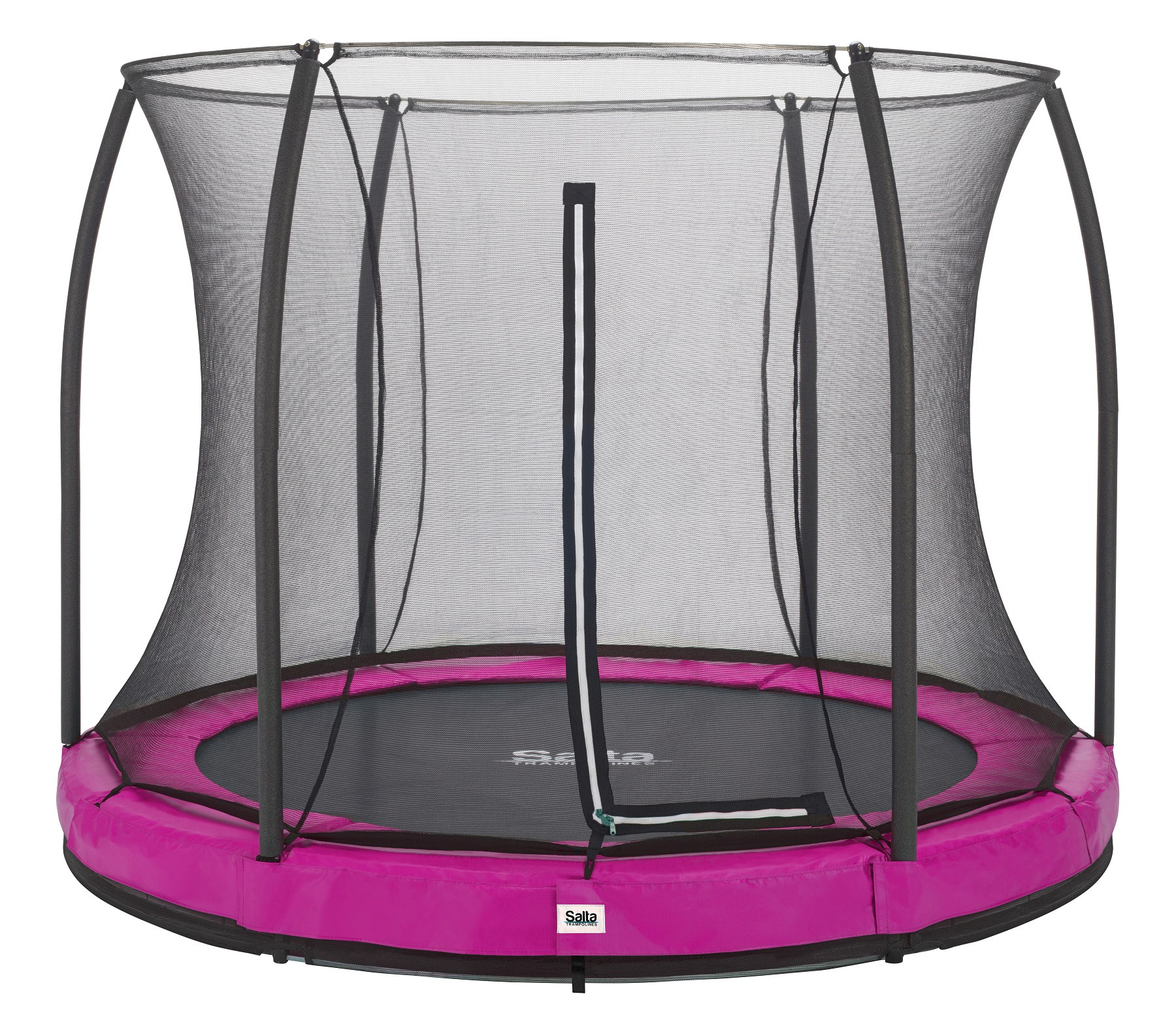 Salta Trampoline Comfort Edition Ground 213 cm met Veiligheidsnet - Roze