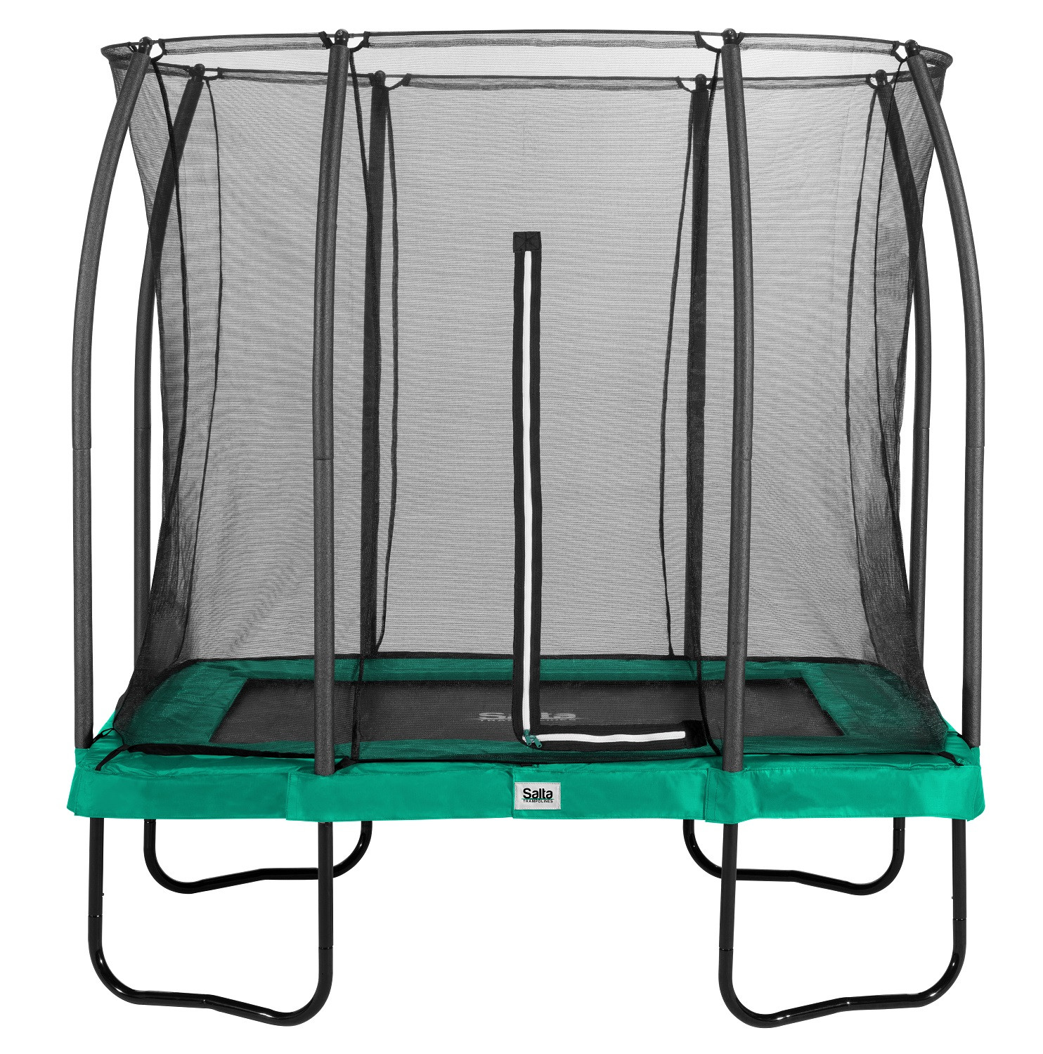 Salta Trampoline Comfort Edition 214 x 153 cm met Veiligheidsnet - Groen