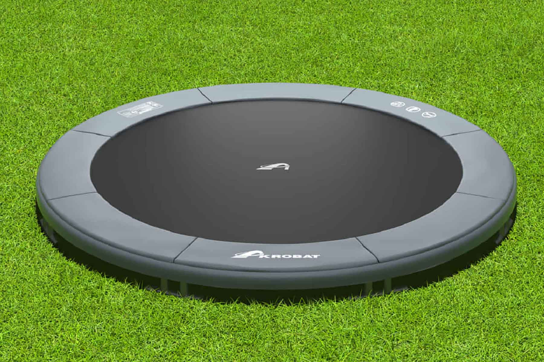 Akrobat Trampoline Orbit - Inground - 365 cm - Antraciet