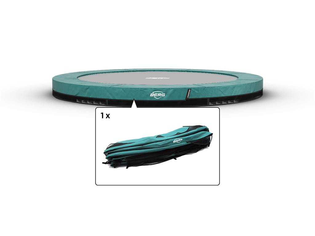 BERG Trampoline Beschermrand Champion - InGround - 380 cm - Groen