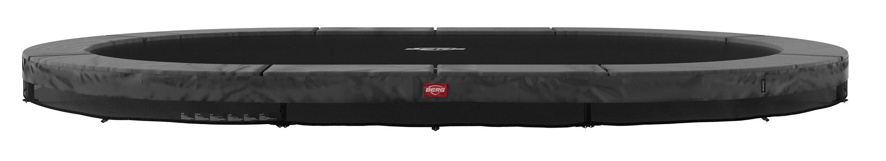 BERG Trampoline Grand Champion - InGround - 520 x 350 cm - Antraciet Grijs - Airflow - Twinspring
