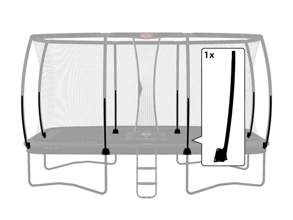 BERG Trampoline Veiligheidsnet Onderdeel - Ultim Safety Net DLX XL - Klem + Onderpaal 410