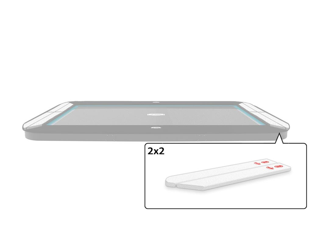 BERG Trampoline Onderdeel - Ultim Elite - Afgeronde Hoek Schuimdelen Beschermrand (2x2)