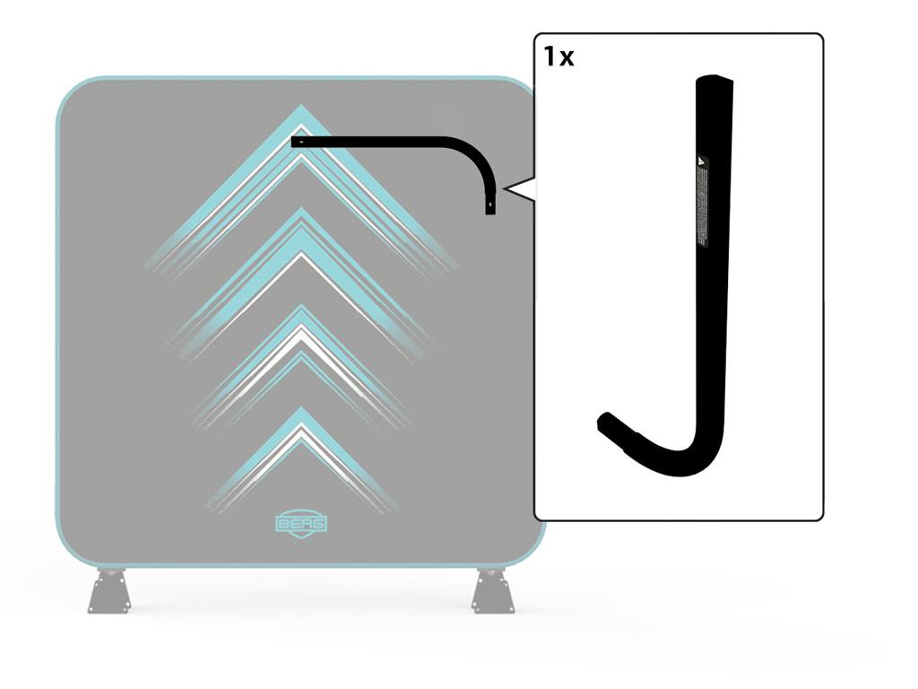BERG AeroWall - Gebogen Frame Buis R 2x2