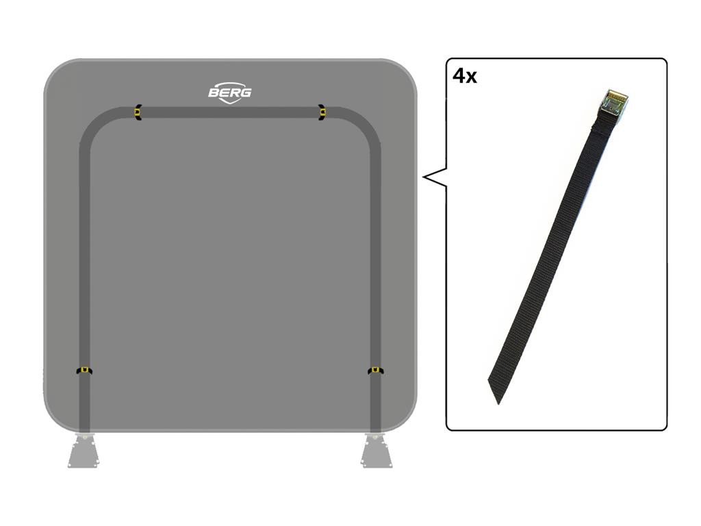 BERG AeroWall - Attachment Band met Buckle (4x)