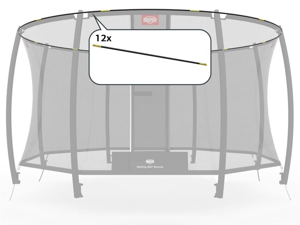 BERG Trampoline Veiligheidsnet Onderdeel - Grand Safety Net Deluxe - Hoepelset - 470 x 310 cm (voor .00 versie)