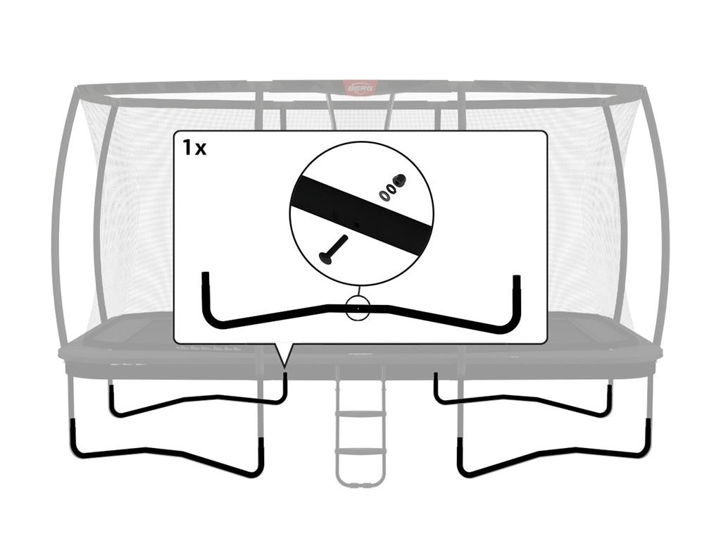 BERG Trampoline Onderdeel  Ultim Champion - W-poot 410 x 250 cm (L+R, Incl. Montageset)