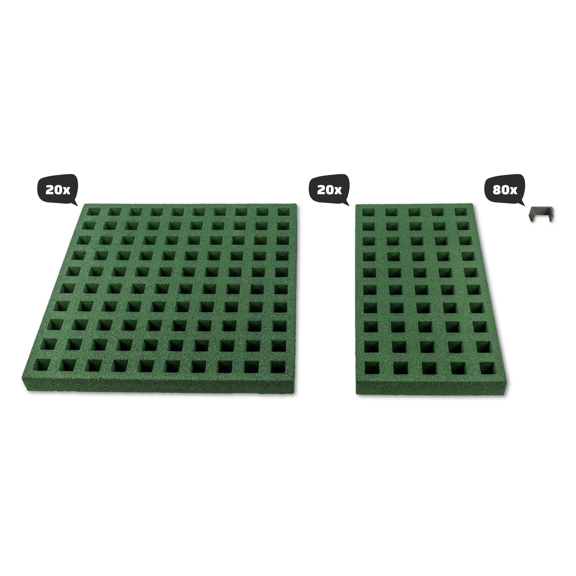 Freezone Veiligheidstegels - Geschikt voor alle Inground & Groundlevel Trampolines van 458 x 275 cm