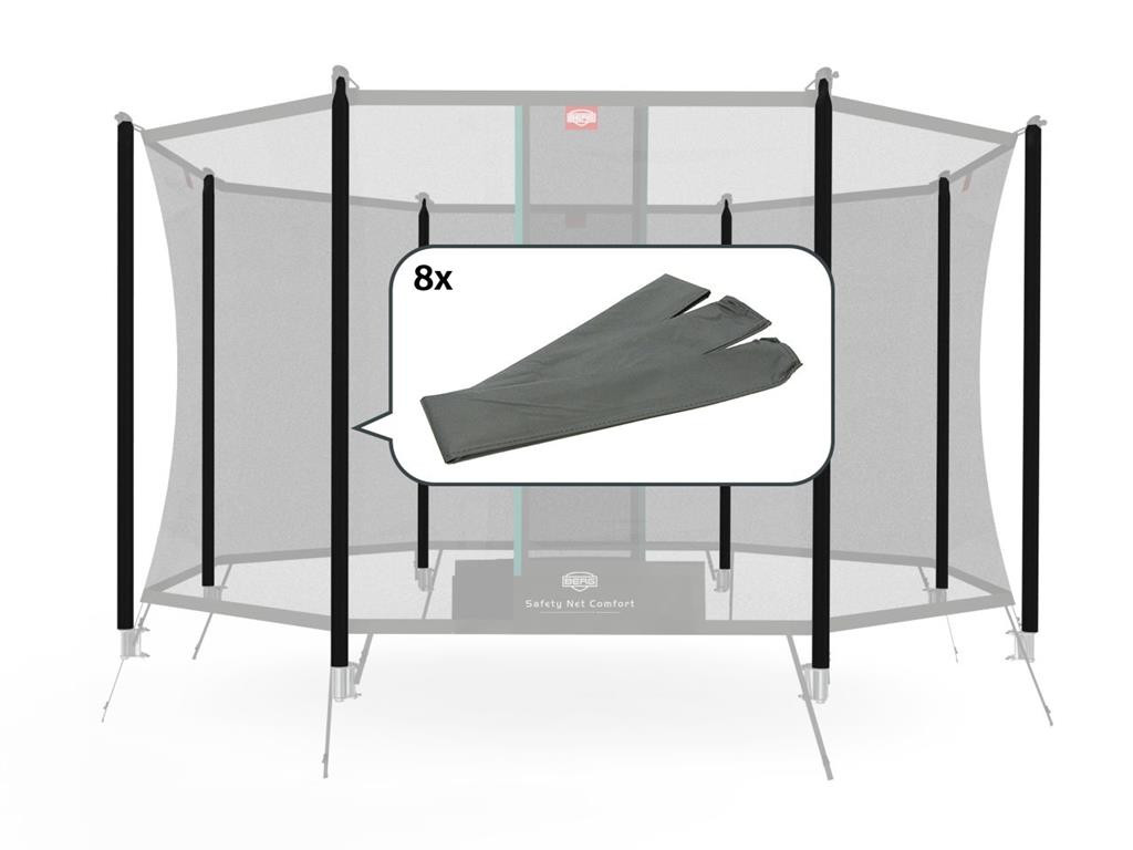 BERG Trampoline Veiligheidsnet Onderdeel - Safety Net Comfort - Paalhoezen InGround (8x)