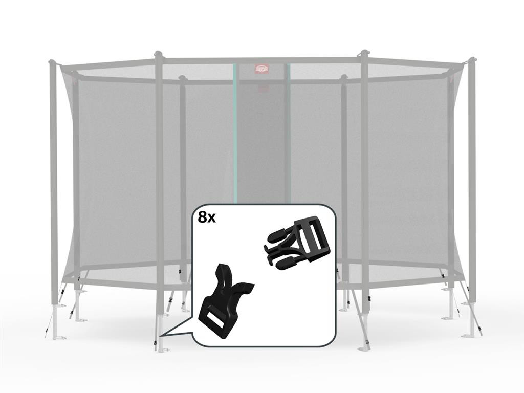 BERG Trampoline Veiligheidsnet Onderdeel - Safety Net Comfort - Klikgespen (8x)