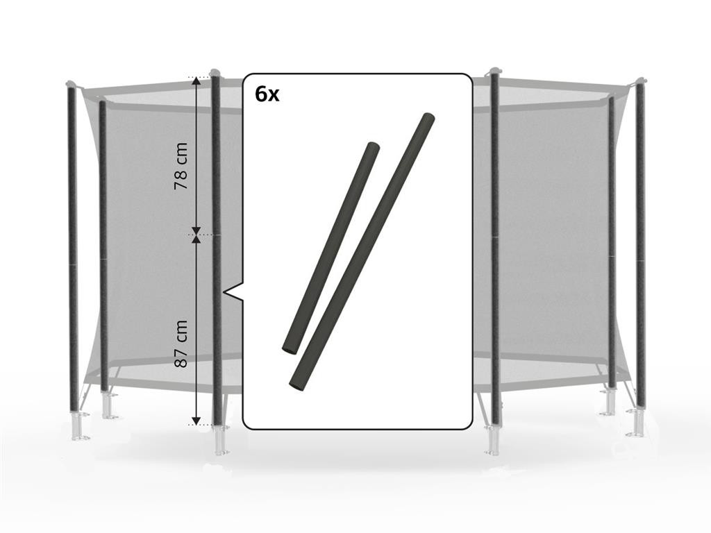 BERG Trampoline Veiligheidsnet Onderdeel - Safety Net Comfort - Set schuimdelen 200 (87+78cm)