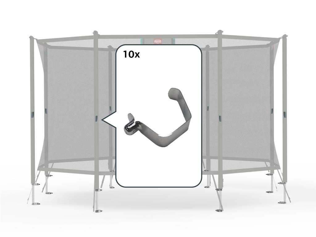 BERG Trampoline Veiligheidsnet Onderdeel - Safety Net Comfort - Veerclip (10x)