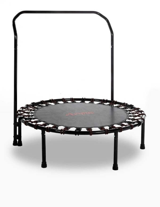 Avyna Pro-Line Fitness Trampoline met Beugel / Hendel - Zwart