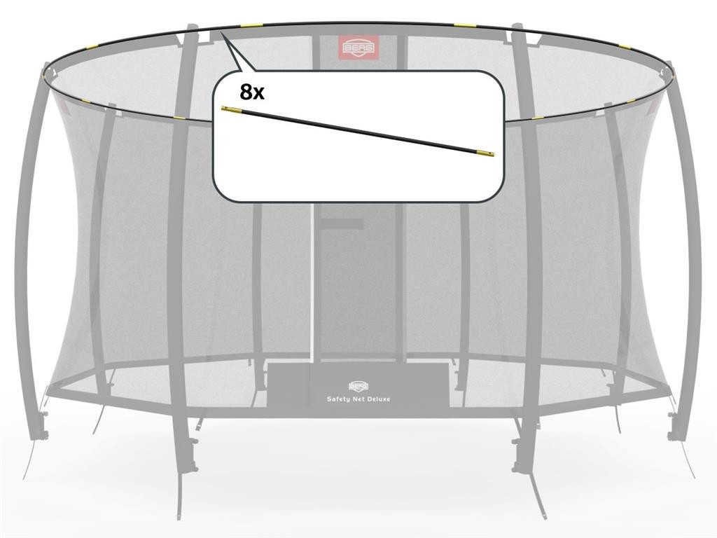 BERG Trampoline Veilgiheidsnet - Safety Net Deluxe - Hoepelset - 270 cm