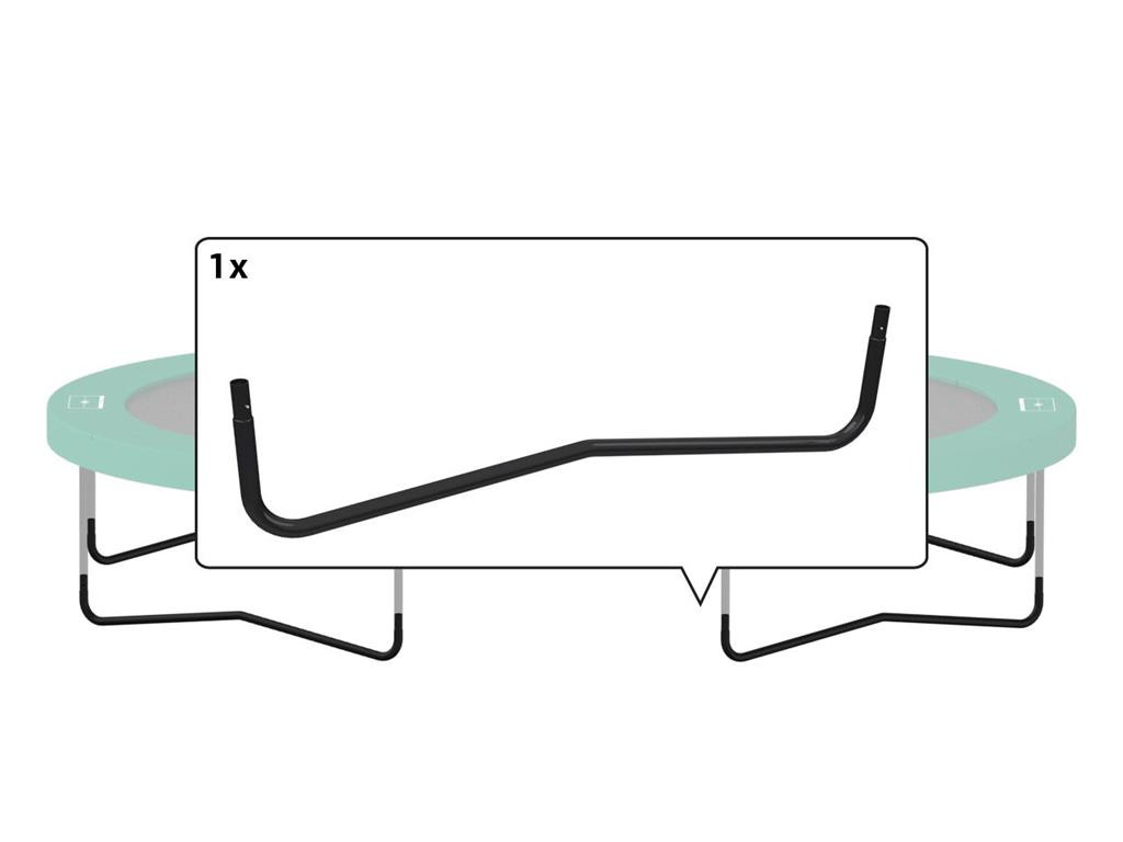 BERG Trampoline Frame Onderdeel - Grand Champion - W-Poot Zwart