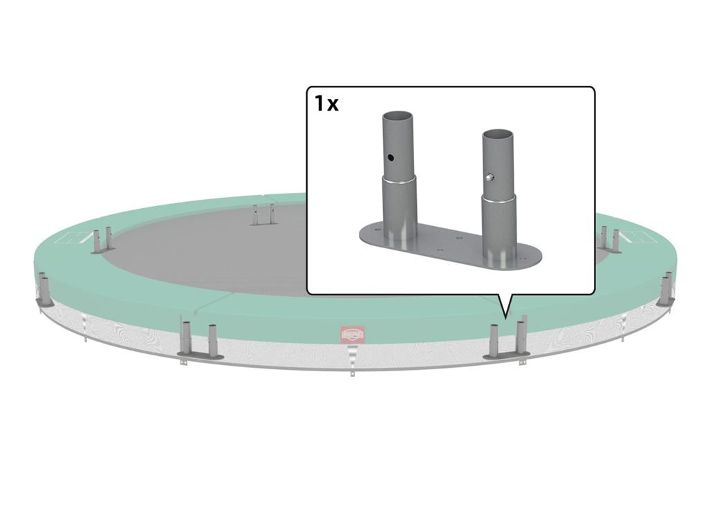 BERG Trampoline Frame Onderdeel - Champion - InGround - Voetplaat - 270 cm / 430 cm