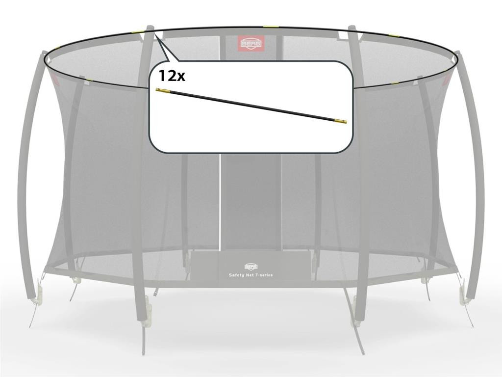 BERG Trampoline Veiligheidsnet Onderdeel -  T-series Tent Tubes - 380 cm