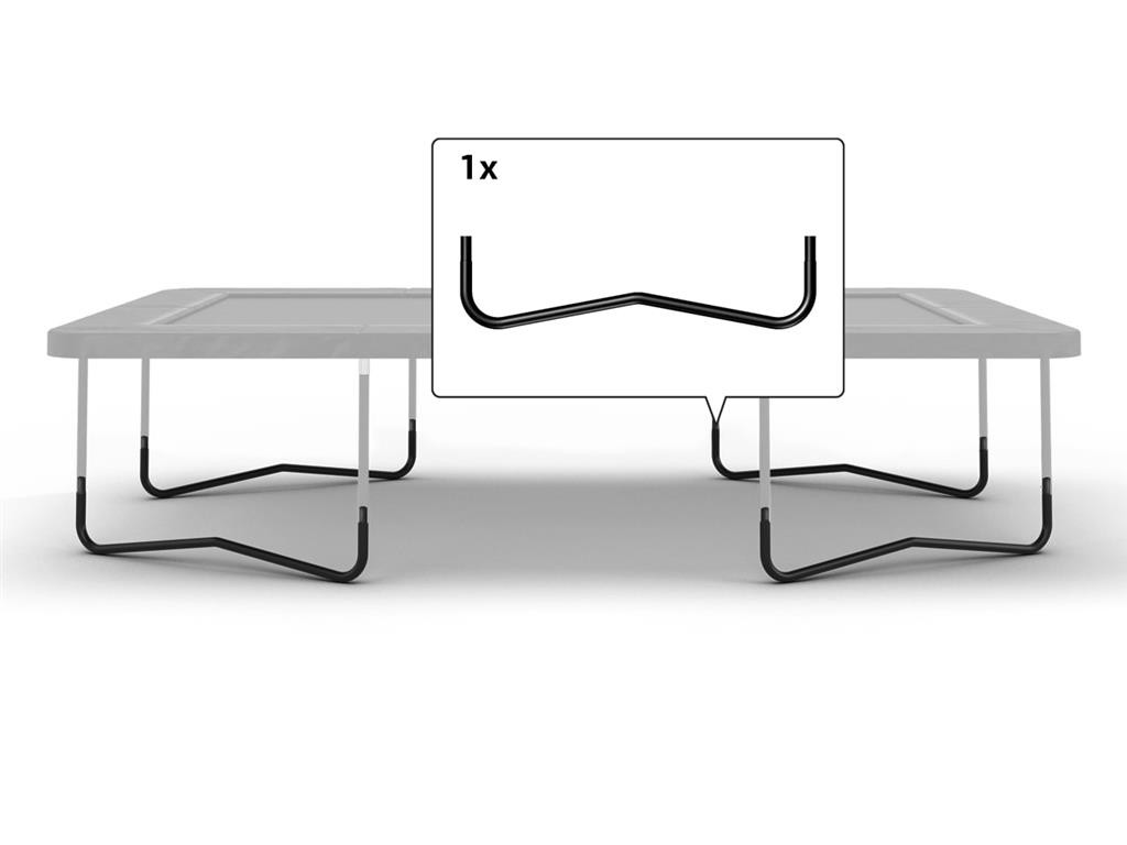 BERG Trampoline Onderdeel - Ultim Favorit - W-Poot 330 x 220 cm Zwart