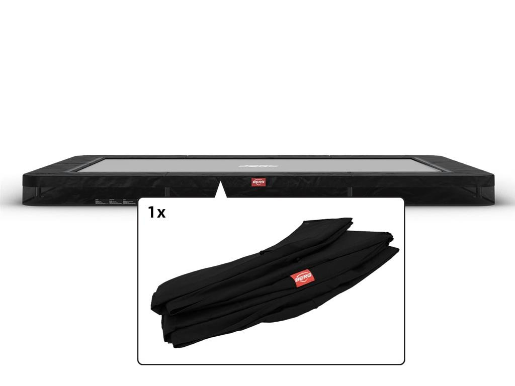 BERG Trampoline Beschermrand Ultim Favorit - InGround - 330 x 220 cm - Zwart