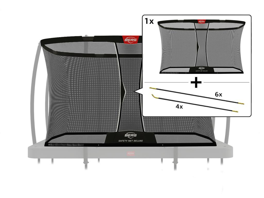 BERG Veiligheidsnet - Ultim - Safety Net Deluxe - Los Net 330 x 220 cm met Hoepelset