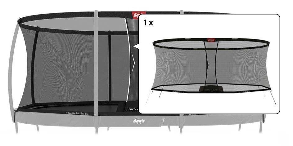 BERG Trampoline Veiligheidsnet - Los Net - Grand Safety Net Deluxe - 520 x 350 cm