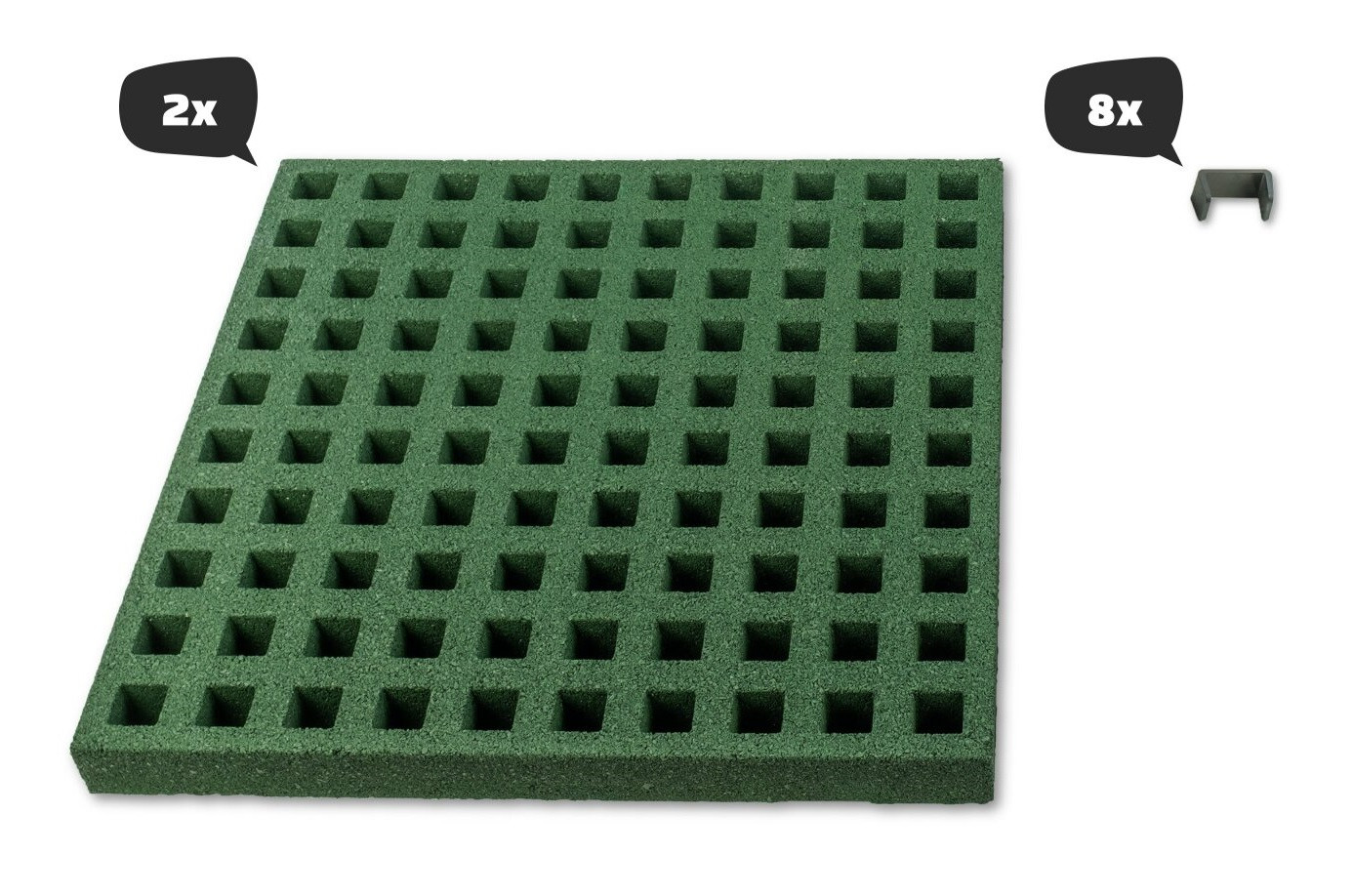 Freezone Veiligheidstegel - Vierkant - 54 x 54cm - Set van 2