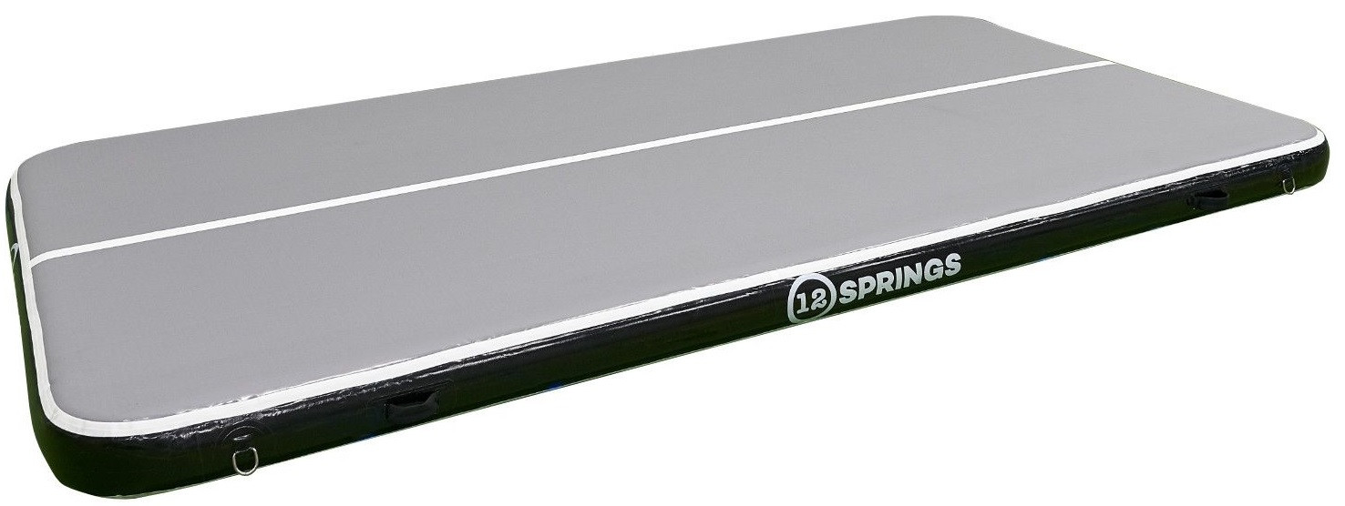 12SPRINGS Airtrack - 800 x 200 x 20 cm - Plus - Zwart