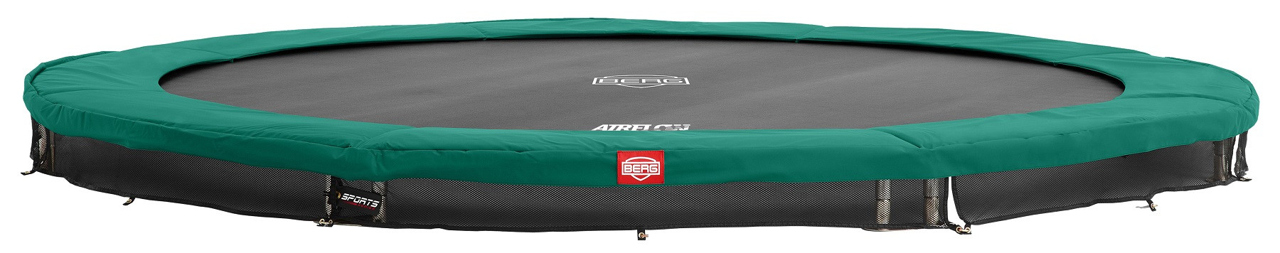 BERG Trampoline Champion - InGround - 270 cm - Groen - met Airflow - Twinspring