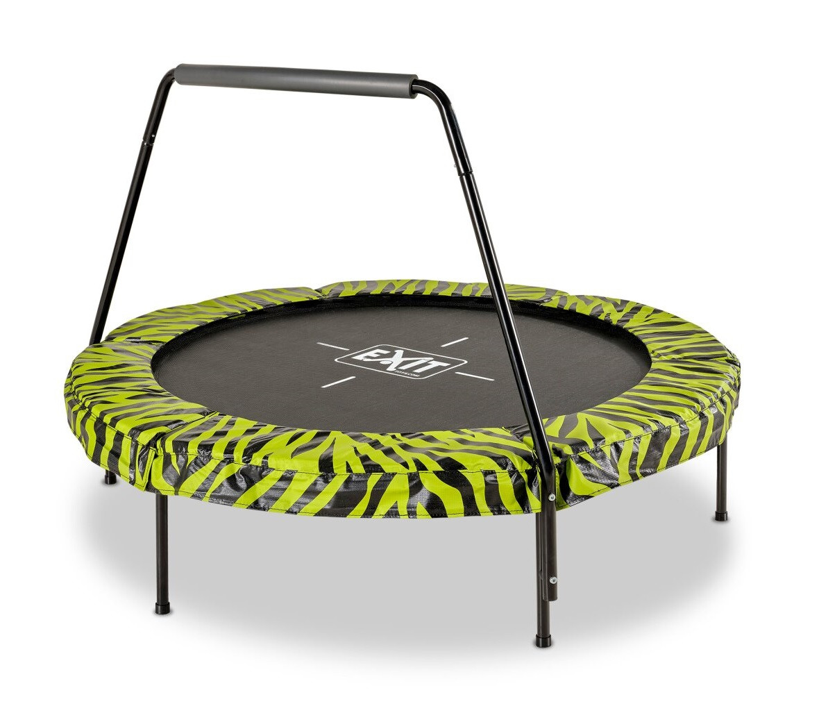 EXIT Tiggy Junior Trampoline met Beugel - 140 cm - Zwart/Groen