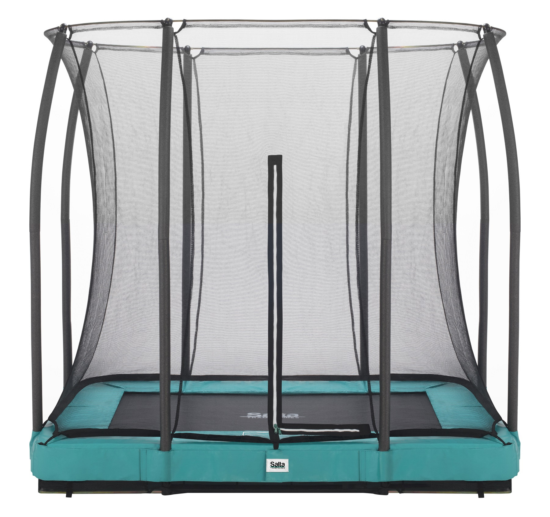 Salta Trampoline Comfort Edition Ground 214 x 153 cm met Veiligheidsnet - Groen