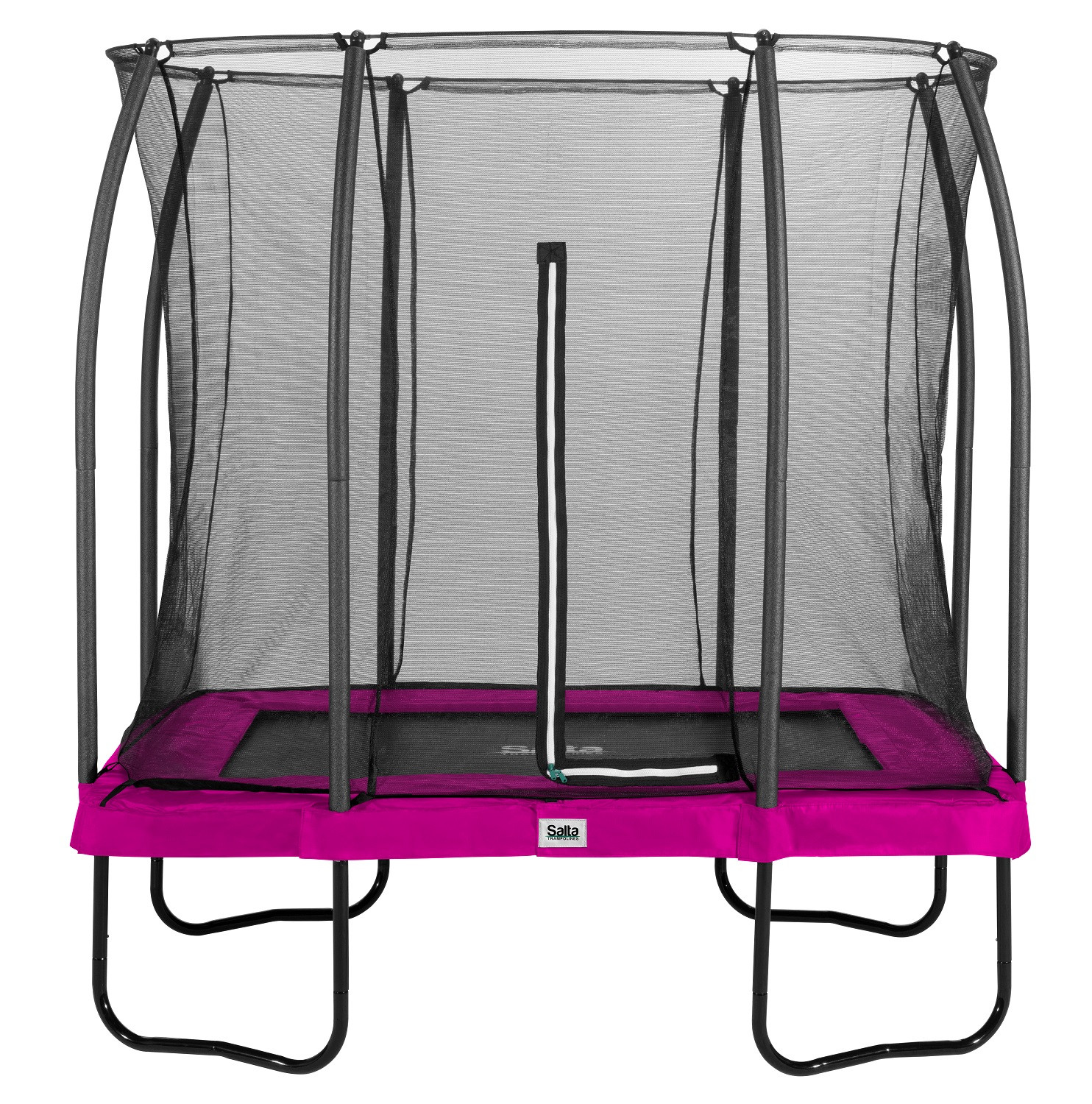 Salta Trampoline Comfort Edition 214 x 153 cm met Veiligheidsnet - Roze