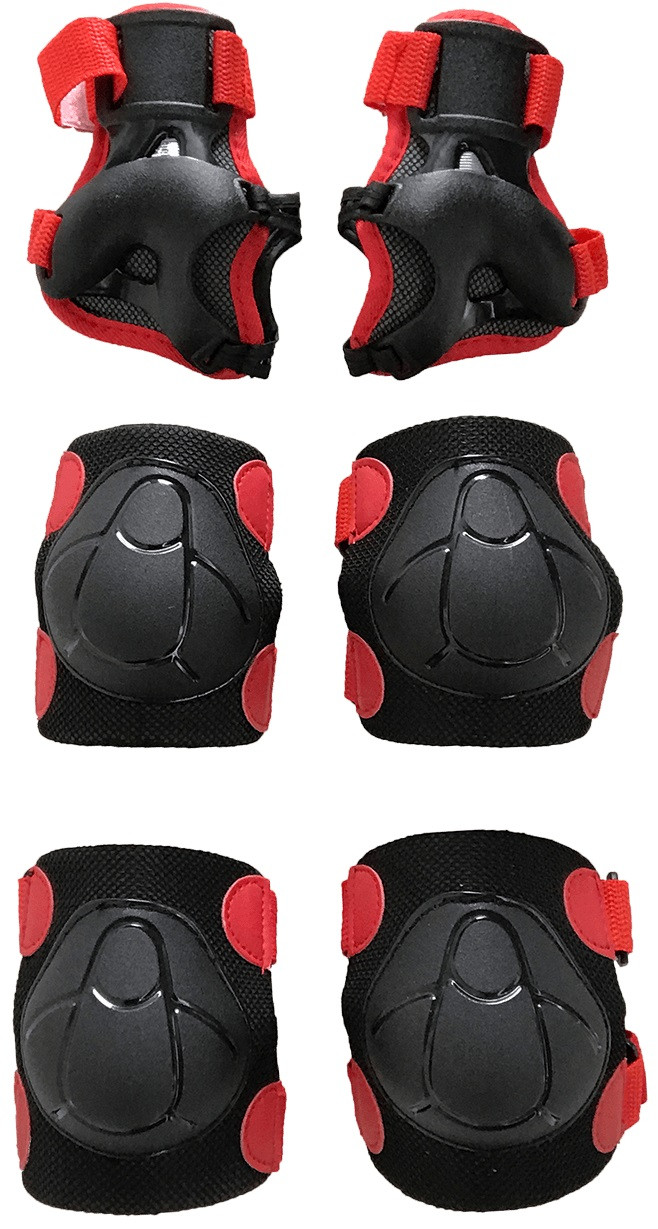 Beschermset van knie, elleboog- en polsbeschermers - Small - Zwart