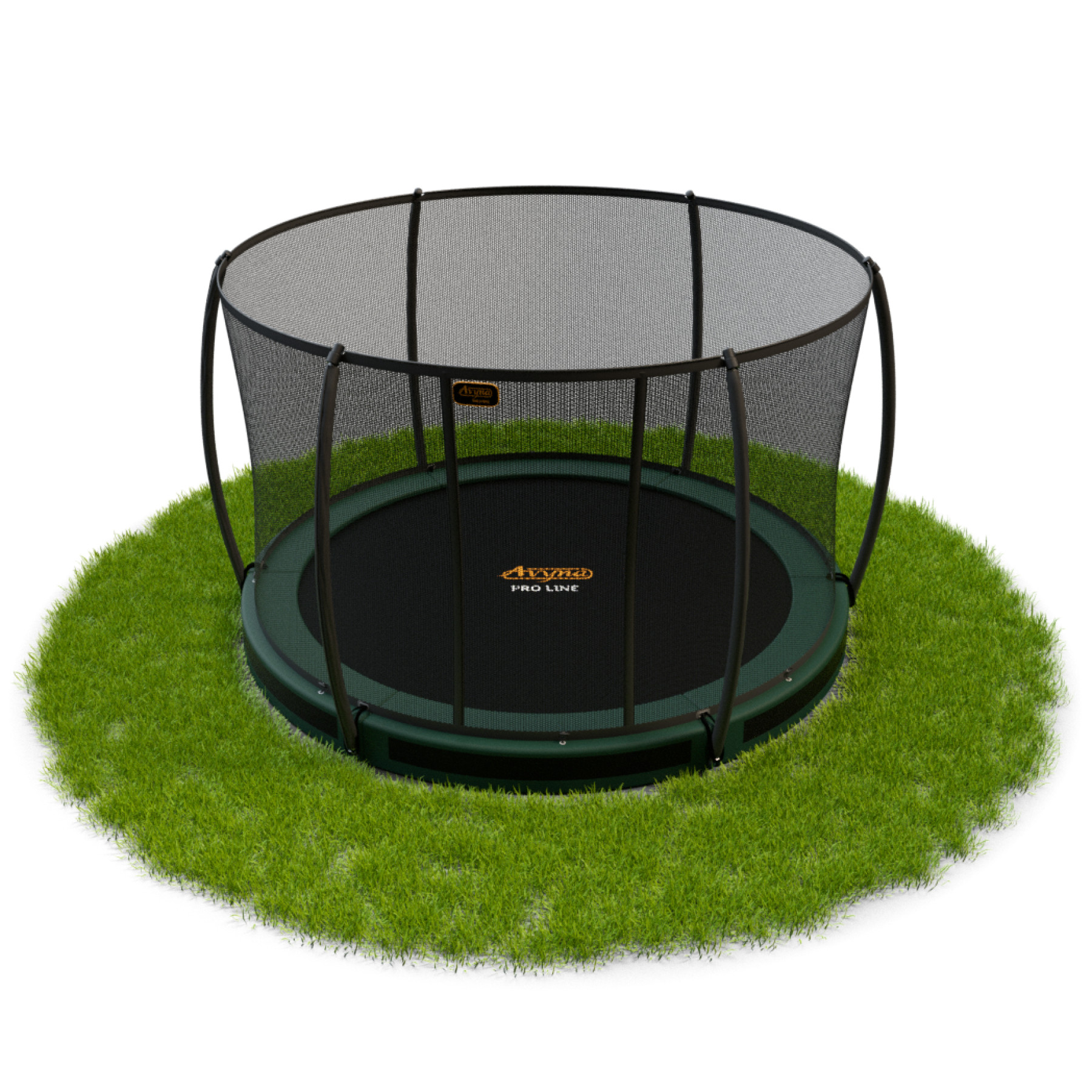 Avyna Pro-Line Inground Trampoline met Veiligheidsnet 245 cm (8ft) - Groen