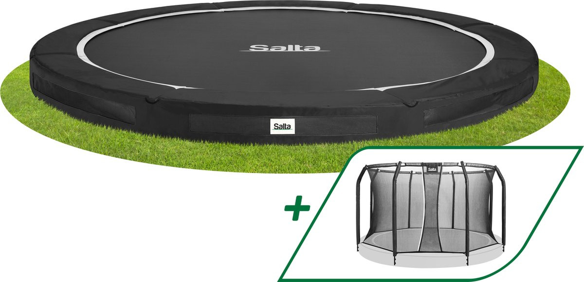 Salta Trampoline Premium Ground met Veiligheidsnet 251 cm - Zwart